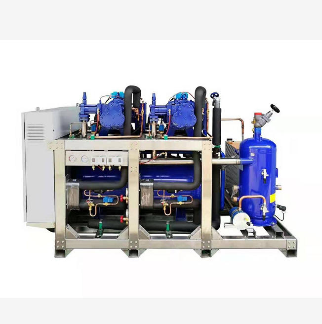 Cold Room Refrigeration Compressor Racks Low Temperature Piston Parallel Condensing Unit For Fishery