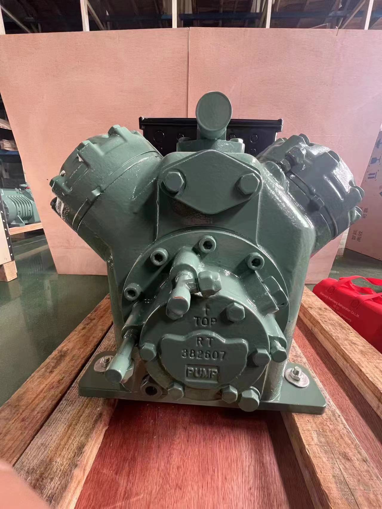 全新沈一冷四缸5匹低温压缩机 制冷设备配件 冷库低温机头B4DES-5(pic8)