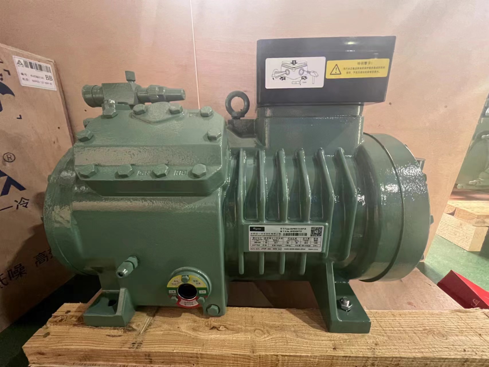 全新30HP沈一冷 制冷机 六缸30匹冷库压缩机 低温机B6GE-34(pic5)