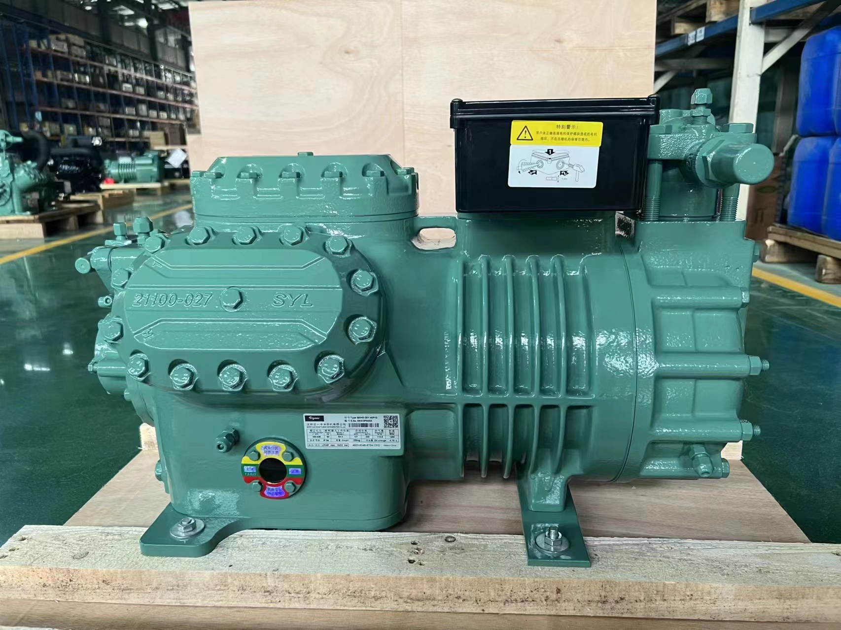 全新30HP沈一冷 制冷机 六缸30匹冷库压缩机 低温机B6GE-34(pic9)