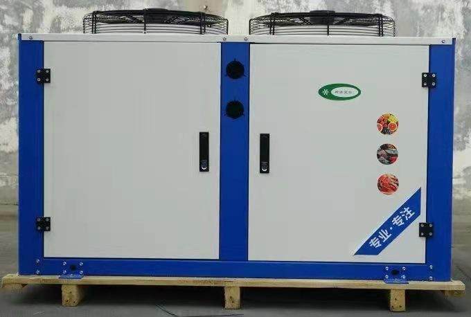 空调冷库机组散热器翅片式换热器风冷冷凝器 顶出风U型箱式冷凝器(pic6)