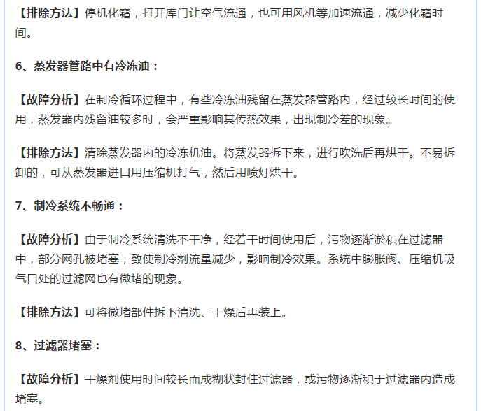【博德泽制冷：冷库设备技术分享】中小型冷库的常见故障及解决方法(pic12)